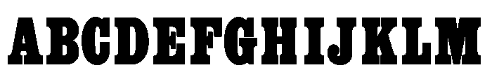 Egyptienne Regular Font UPPERCASE