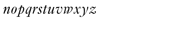 Ehrhardt Italic Font LOWERCASE