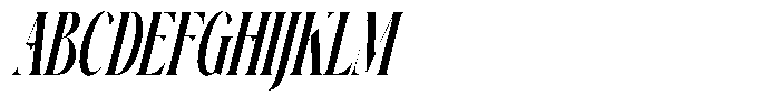 Ehkofa Italic Font UPPERCASE