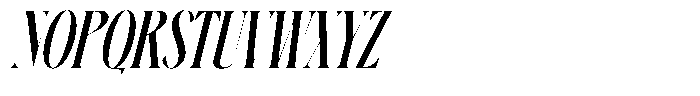 Ehkofa Italic Font UPPERCASE
