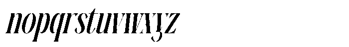 Ehkofa Italic Font LOWERCASE