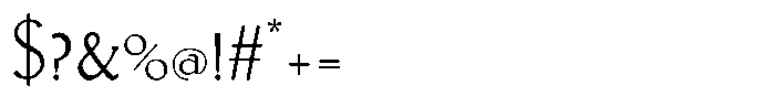 Ehmcke Elegance Font OTHER CHARS