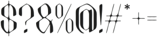 Eighart Drawn otf (400) Font OTHER CHARS