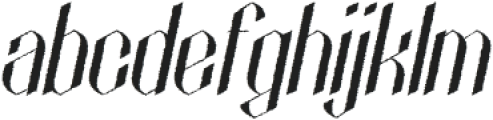 Eighart Rough Italic otf (400) Font LOWERCASE