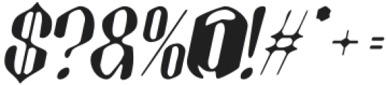 EighartBlur-Italic otf (400) Font OTHER CHARS