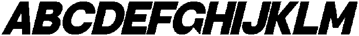 EightStar Italic otf (400) Font UPPERCASE