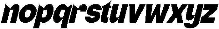 EightStar Italic otf (400) Font LOWERCASE