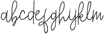 Eighties Signature Regular otf (400) Font LOWERCASE