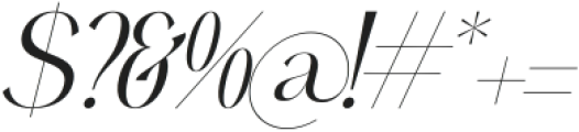 Eighty & Costina Italic Italic otf (400) Font OTHER CHARS