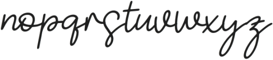Eillayva Italic otf (400) Font LOWERCASE
