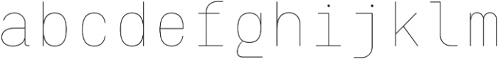 Eingrantch Mono Thin otf (100) Font LOWERCASE