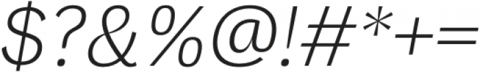 Eirene Sans Light Italic otf (300) Font OTHER CHARS
