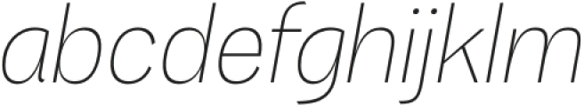 Eirene Sans Thin Italic otf (100) Font LOWERCASE