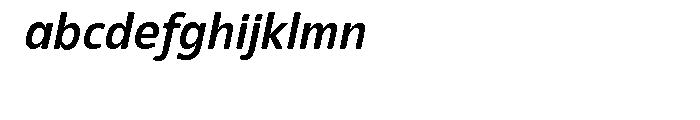 Eigerdals Bold Italic Font LOWERCASE