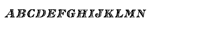 Eingraviert Italic Font LOWERCASE