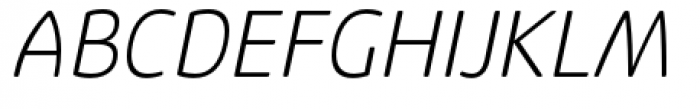 Eigerdals Light Italic Font UPPERCASE