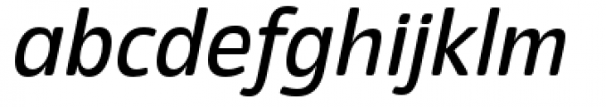 Eigerdals Medium Italic Font LOWERCASE