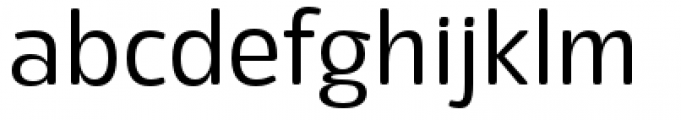 Eigerdals Regular Font LOWERCASE