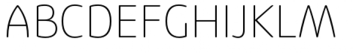 Eigerdals Thin Font UPPERCASE
