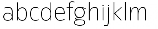 Eigerdals Thin Font LOWERCASE