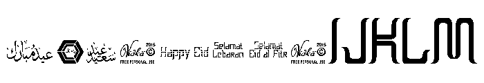 EID AL-FITR 1 FONT