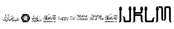 EID AL-FITR 2 FONT
