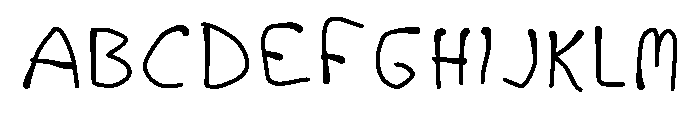 Eigen Handschrift Regular Font UPPERCASE
