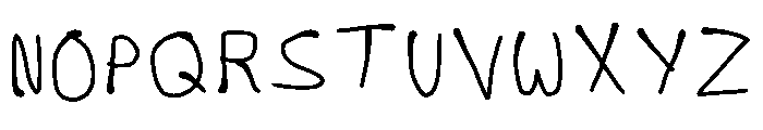 Eigen Handschrift Regular Font UPPERCASE