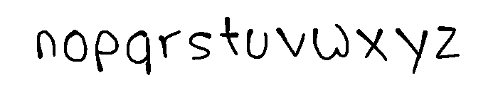 Eigen Handschrift Regular Font LOWERCASE