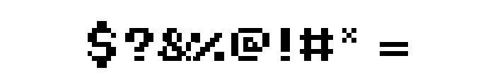 Eight-Bit Madness Font OTHER CHARS