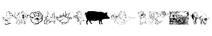 Ein Schwein Font UPPERCASE