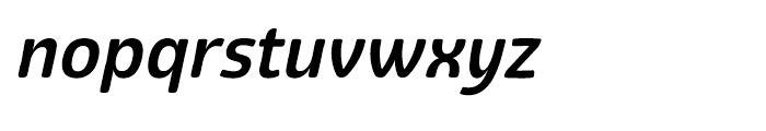 Eigerdals Bold Italic Font LOWERCASE
