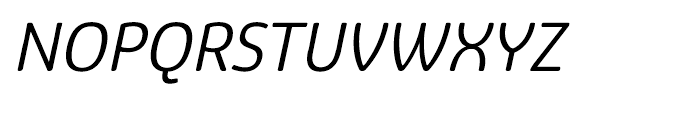 Eigerdals Regular Italic Font UPPERCASE