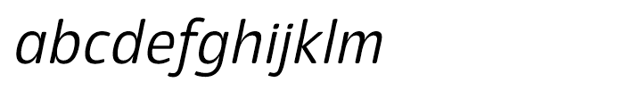 Eigerdals Regular Italic Font LOWERCASE