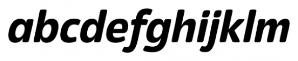 Eigerdals Black Italic Font LOWERCASE