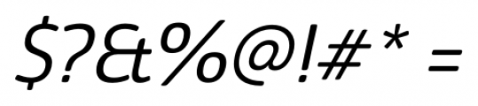Eigerdals Italic Font OTHER CHARS