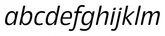 Eigerdals Italic Font LOWERCASE