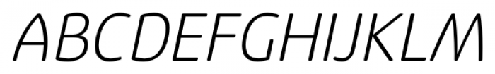 Eigerdals Light Italic Font UPPERCASE