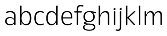 Eigerdals Light Font LOWERCASE