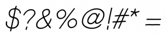 EightZeta Italic Font OTHER CHARS