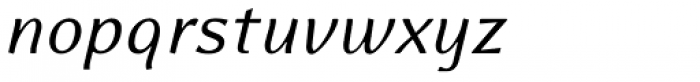 Eidetic Modern Italic Font LOWERCASE