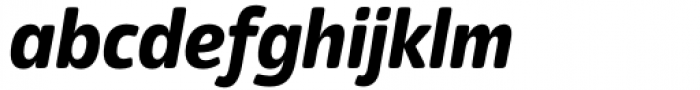 Eigerdals Condensed Black Italic Font LOWERCASE