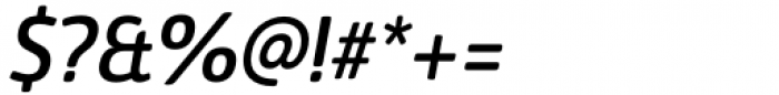 Eigerdals Condensed Medium Italic Font OTHER CHARS