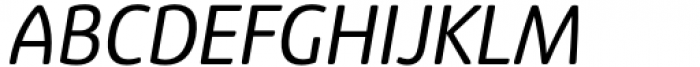 Eigerdals Condensed Regular Italic Font UPPERCASE