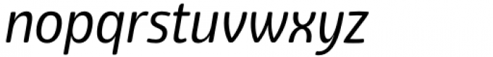 Eigerdals Condensed Regular Italic Font LOWERCASE