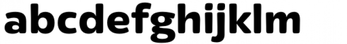 Eigerdals Extended Black Font LOWERCASE