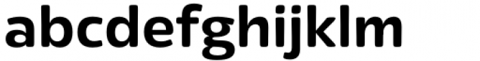 Eigerdals Extended Bold Font LOWERCASE