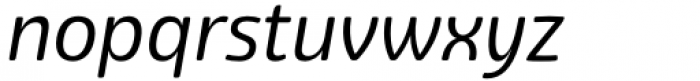 Eigerdals Extended Regular Italic Font LOWERCASE