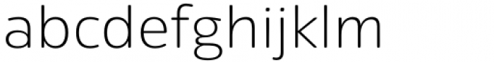 Eigerdals Extended Thin Font LOWERCASE