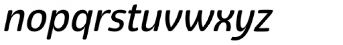 Eigerdals Medium Italic Font LOWERCASE